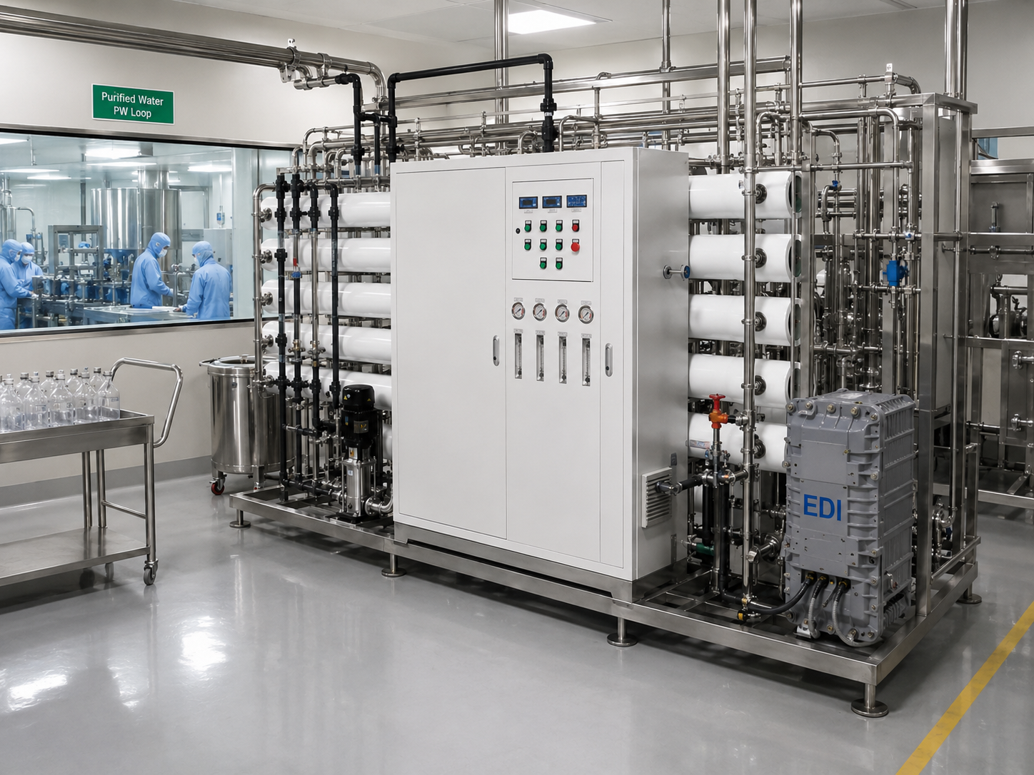 Pharmaceutical water treatment application