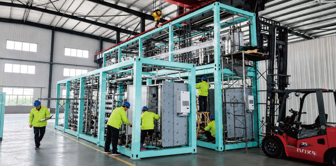 Hedelong water treatment equipment production workshop