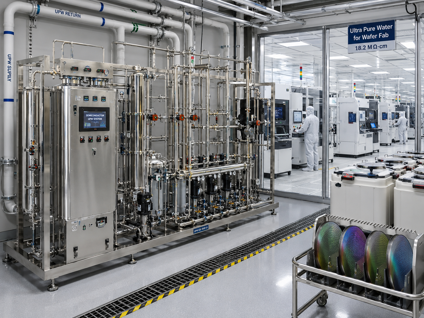 Electronics water treatment application