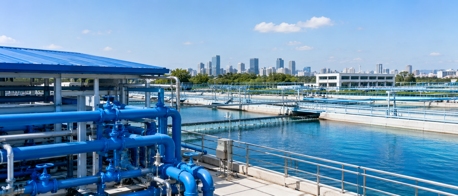 Municipal water treatment application
